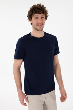 Erkek Regular Fit Bisiklet Yaka Lacivert Basic Ti__rt Sepette S_rpriz _ndirim - U.s. polo assn фото 2
