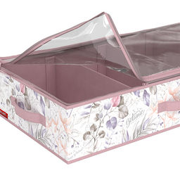Кофр для хранения обуви со съемными перегородками, 4 секции, 70*35*15 см, BOTANIC LILAC, шт - Valiant фото 9