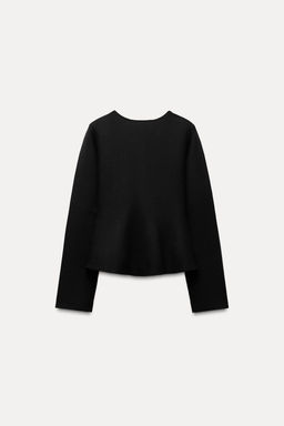KNIT PEPLUM CARDIGAN - Zara фото 5