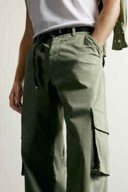 PANTAL?N CARGO RELAXED FIT / Verde - Zara фото 3