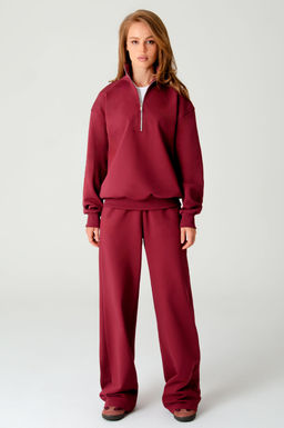 Арт. 2-542/1  Костюм женский с брюками 44-50 (4 шт) Цвет:бордовый