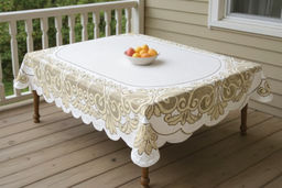 Скатерть арт. 243830/150/3, прямоугольная, размеры 150 см х 250 см, цвет кремово-золотистый