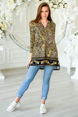 Туника женская из масла Холли леопард - Амадэль фото 2