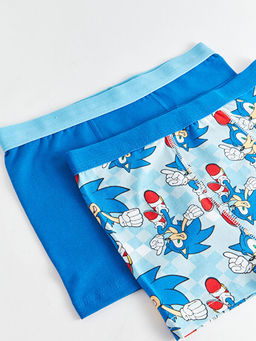 Sonic Bask?l? Erkek ?ocuk Boxer 2li - Waikiki фото 3