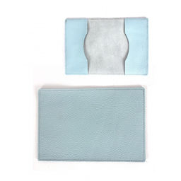 Обложка для паспорта Croco-П-1100 натуральная кожа голубой флотер (20) 264301