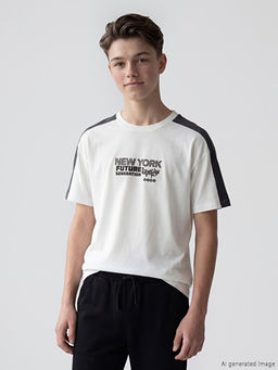 New York Bask?l? Erkek ?ocuk Ti??rt