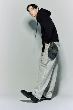 Sudadera con capucha y estampado Loose Fit - H&m фото 4