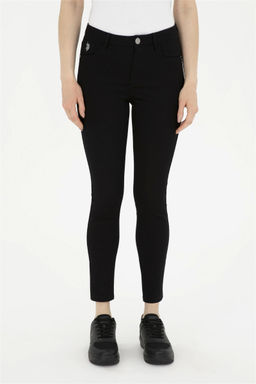 Женские черные брюки из плотной ткани Неожиданная скидка в корзине - U.s. polo assn фото 2