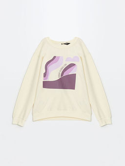 Bisiklet Yaka K?z ?ocuk Sweatshirt