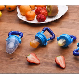 Ниблер для прикорма, от 5 мес., с силиконовой сеточкой, размер S, M, L, голубой