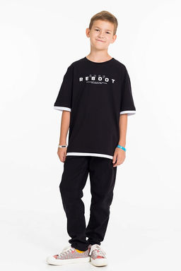 Футболка М225009Па черный