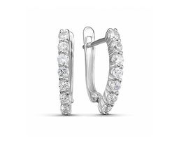 Серьги из серебра куб.циркон., В10-0549