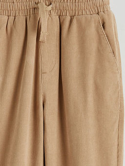 Beli Lastikli Kadife Erkek ?ocuk Jogger Pantolon