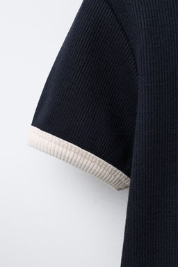 TEXT RIBBED DRESS - Zara фото 4