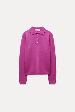 PLAIN POLO NECK 100% WOOL SWEATER - Zara фото 3