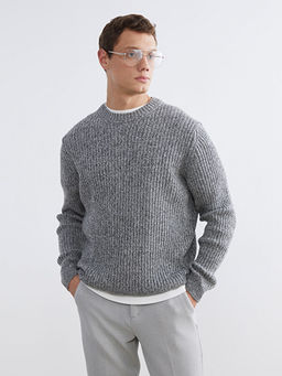 Bisiklet Yaka Erkek Triko Kazak