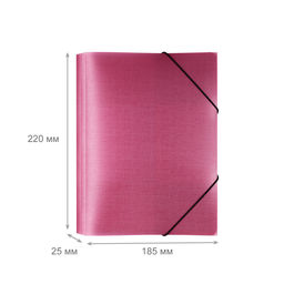 Expert Complete Trend ICEberries Папка на резинке A5 600 мкм 25 мм лён 1 шт. брусника EC210425070