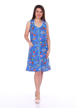 Женский бязевый сарафан на молнии без рукавов 1-12 (9)