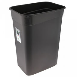 Ведро для мусора с плавающей крышкой пластмассовое SMART BIN 50л, с креплением для мусорных пакетов, серый Econova (Россия) - Домашняя мода фото 6