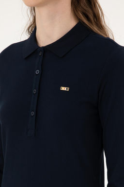 Kad_n Lacivert Basic Sweatshirt Sepette S_rpriz _ndirim - U.s. polo assn фото 7