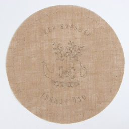 Салфетка «Этель. Чашечка чая», d=38, джут