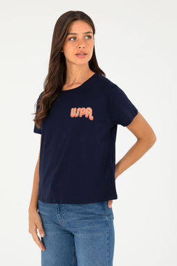 Женская темно-синяя футболка - U.s. polo assn фото 8