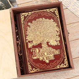 Родословная книга Книга моей семьи в шкатулке с деревом, 20 х 26 см - Семейные традиции фото 12