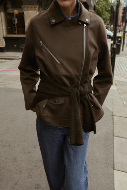 FAUX SUEDE BIKER JACKET - Zara фото 4