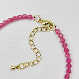 Браслет из розового Турмалина 17 см +