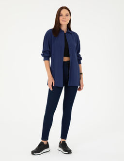 Lacivert Oversize Uzun Kollu G_mlek - Pierre cardin фото 4