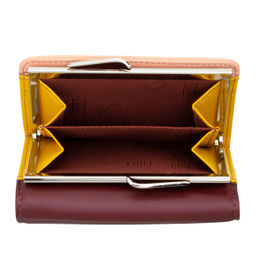 Итальянский женский кожаный кошелек DuDu серии Corsica | бордовый - Dudubags фото 4