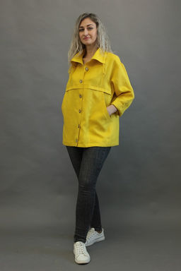 100% ЛЁН Жакет СВОБОДНОГО КРОЯ - Елецкие узоры фото 2