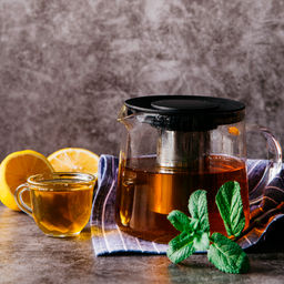 Чайник заварочный 600 мл стекло/пласт арт. 0776S