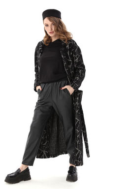 Кардиган NIKVA н1004-1 черная геометрия фото 2