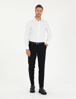 Beyaz Oxford Slim Fit Uzun Kollu G_mlek
