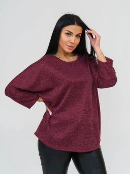 Туника женская, цвет бордовый