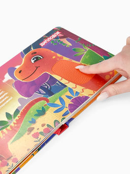 Книга детская тактильная «Динозаврики», 12 стр., 7 вставок