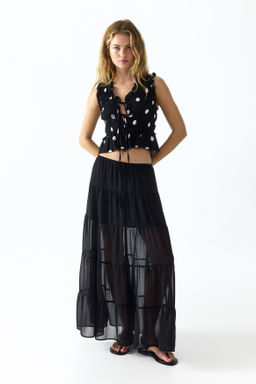 Top fruncido con lazadas - H&m фото 8