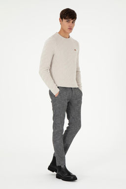 Erkek Slim Fit Bisiklet Yaka Ta_ Kazak - U.s. polo assn фото 4