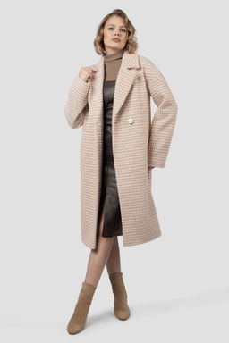 01-12117 Пальто женское демисезонное (пояс) - El podio фото 3