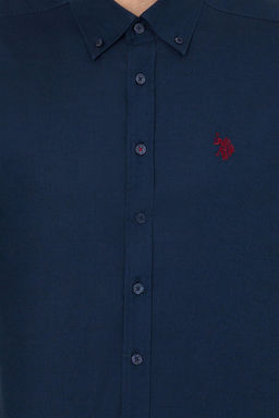 Рубашка мужская темно-синяя Uzunkol Basic - U.s. polo assn фото 12