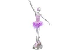 Статуэтка 14,5*13,5*29,5см Балерина с перьями, серебро - Elan gallery фото 16