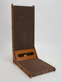 Когтеточка-лежанка Пижон из гофрокартона с кошачьей мятой Хочу-Точу, 604025 см фото 4