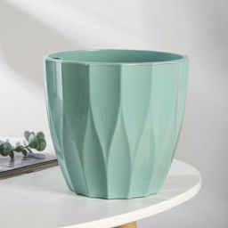 Кашпо для цветов со вставкой «Флюте», 3 л, нефрит