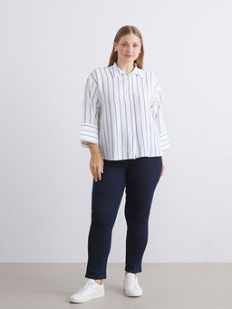 ?izgili Oversize Kad?n G?mlek