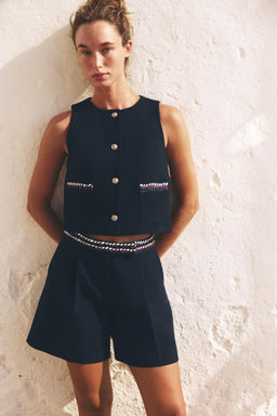 FANTASY TRIM WAISTCOAT