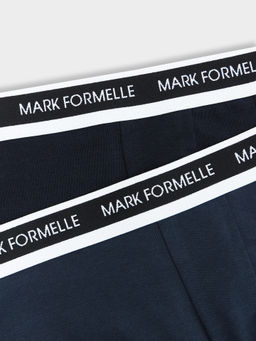 Цена за 2 штуки! Трусы мужские боксеры мультипак (2 шт.) в темно-синем и черных цветах - Mark formelle фото 10