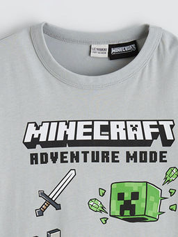 Minecraft Bask?l? Erkek ?ocuk Ti??rt