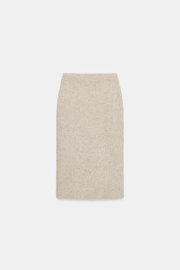 BRUSHED EFFECT KNIT MIDI SKIRT - Zara фото 2