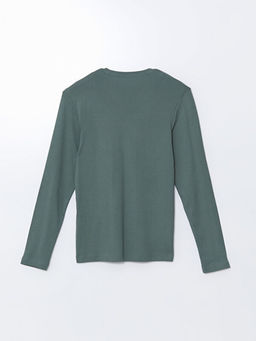 V Yaka Uzun Kollu Erkek Sweatshirt